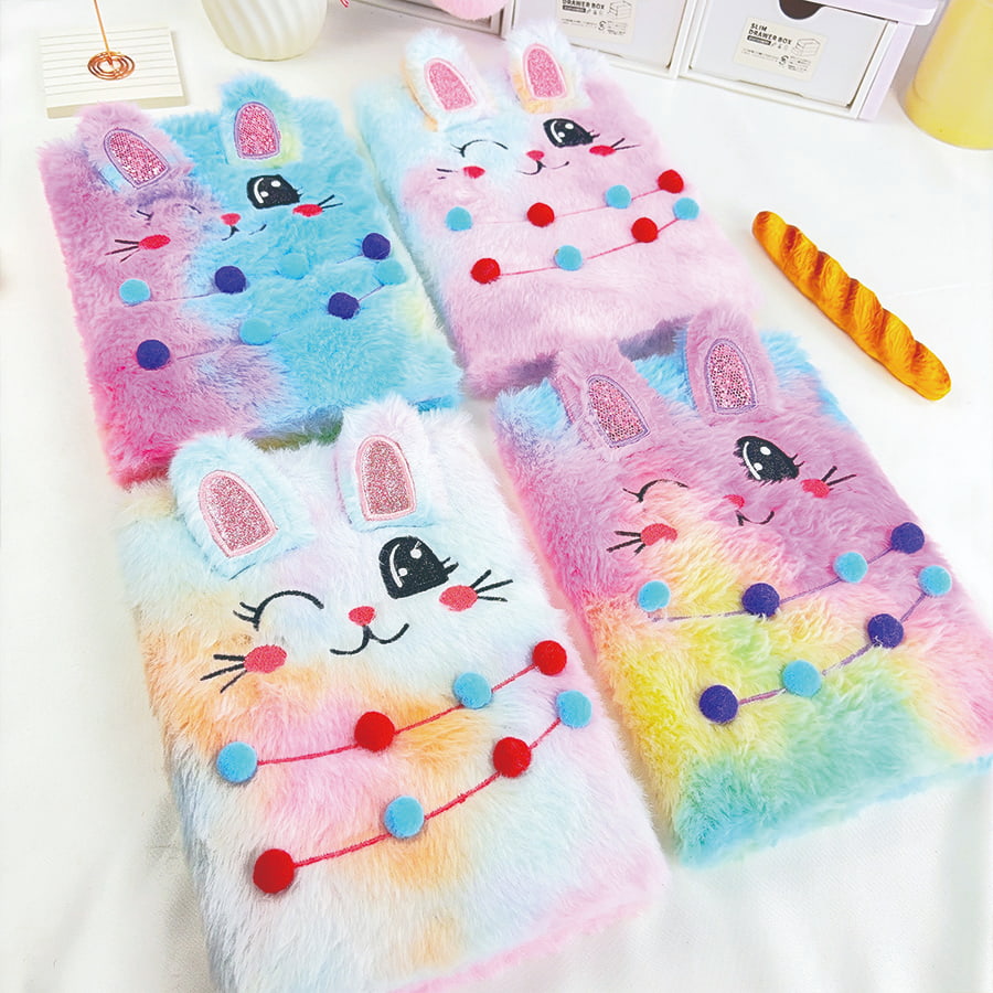A5  Cute Diary Plush Notebook