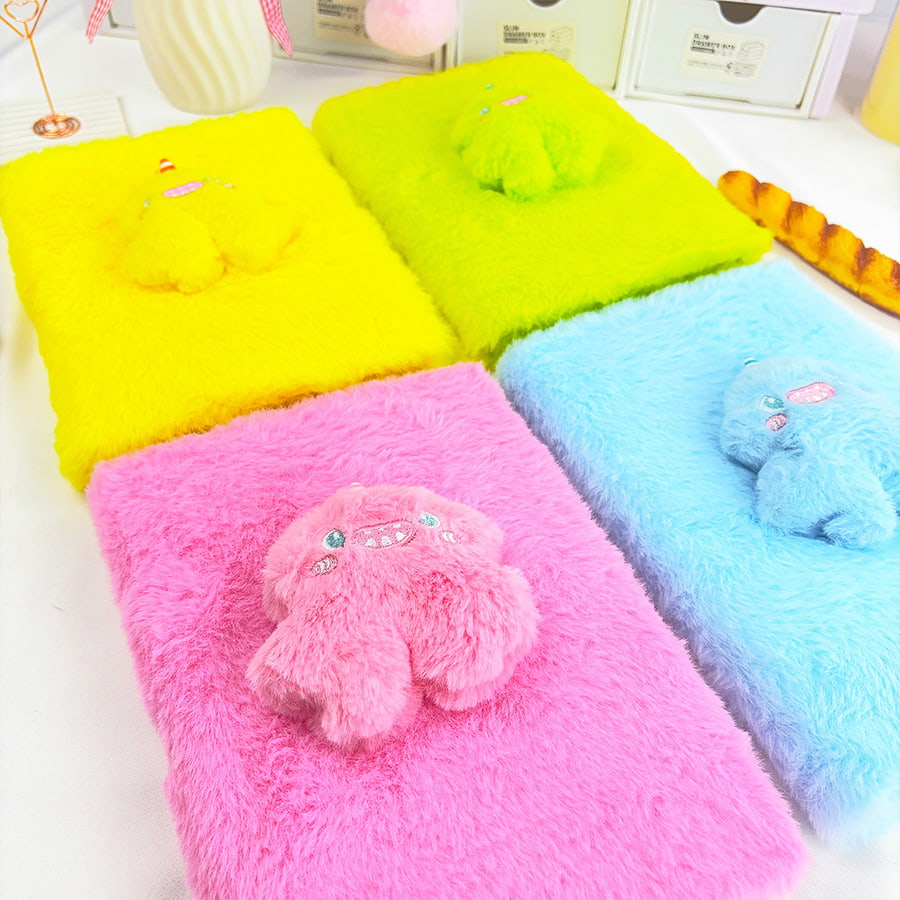A5 Cute Little Monster Diary Plush Notebook