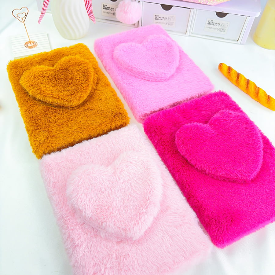 A5 Cute Love Diary Plush Notebook